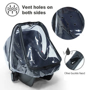 Baby safety seat rain cover transparent EVA baby out stroller baby carriage rain cover dust cover rain cover