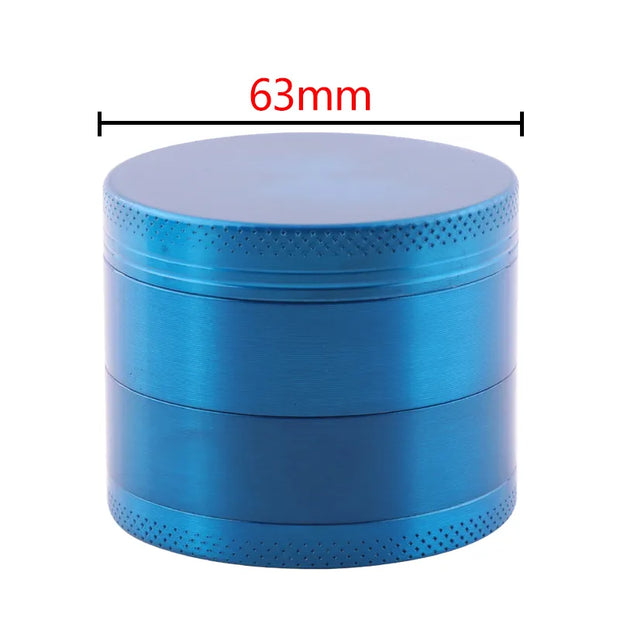 Zinc Alloy Smoke Grinder Herb Tobacco Crusher 63mm 4 Layer Herbal Metal Grinder Smoking Accessories