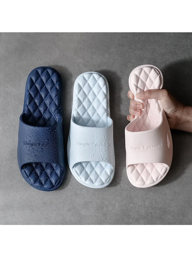 2023 Bathroom Shower Slippers for Women Summer Soft Sole High Quality Beach Casual Shoes Female Indoor Home House Pool Slipper