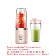 1Pcs Portable Small Electric Juicer Electric 6 Blades Multifunction Juice Blender Fruit Automatic Smoothie Blender Kitchen Tool