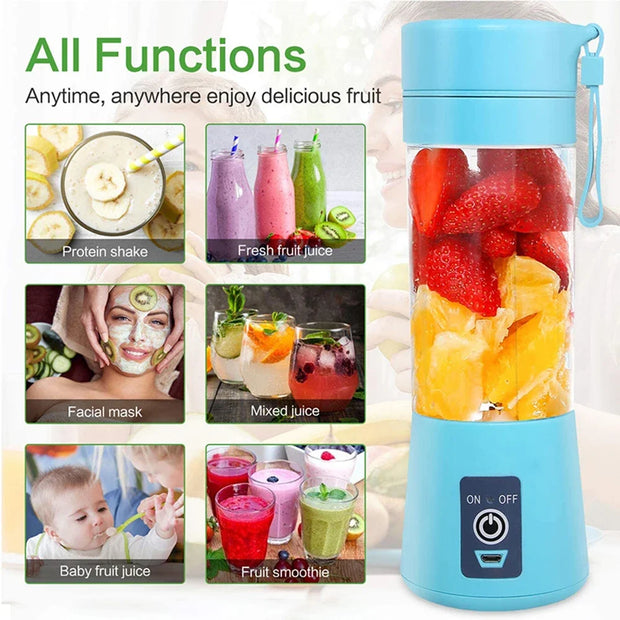 USB Mini Electric Juicer Portable Charging Fruit Orange Lemon Blender Smoothie Milkshake Maker Kitchen Automatic Fresh Squeezer