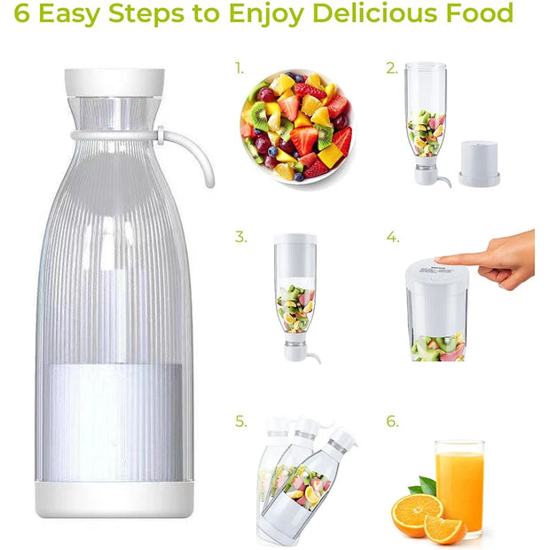 Mini USB Electric Juicer Portable Mixer Blender Fruit Mixer Fruit Extractors Multifunction Juice Maker Machine Smoothies Blender